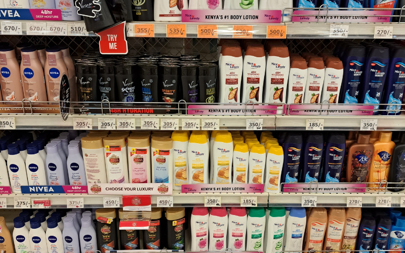 Top body lotion brands in Kenya